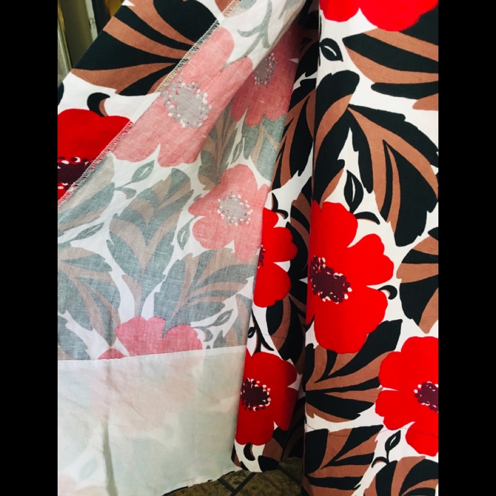Kate Spade Woven Floral Print Wrap Skirt - Picture 5 of 9
